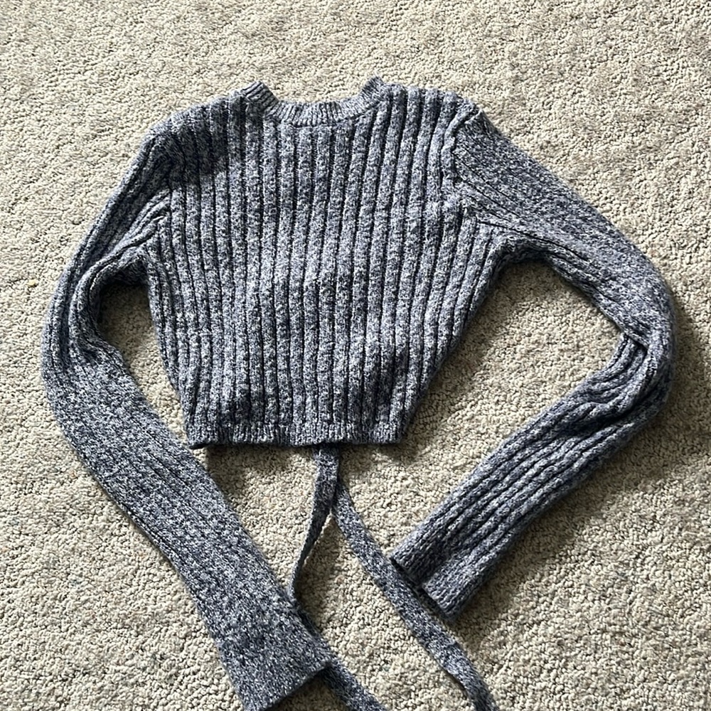Open back sweater